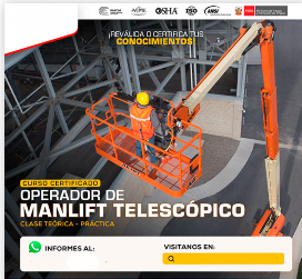 CURSO PARA OPERADOR DE MANLIFT TELESCÓPICO