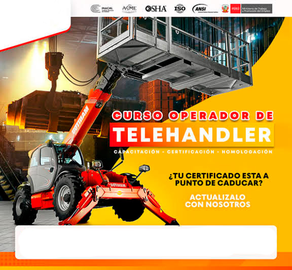CURSO PARA OPERADOR DE TELEHANDLER – MANIPULADOR TELESCÓPICO
